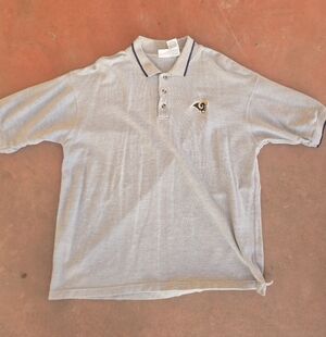 Men's Vintage St. Louis Rams Polo Shirt Size XL.